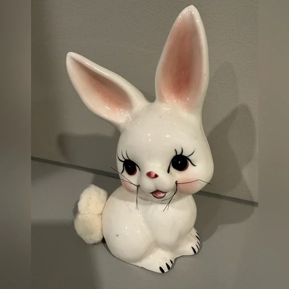 Vintage Rabbit Coin Bank Plus Two Rabbit Figurines CLOSET CLEAR OUT TODAY - Picture 3 of 12
